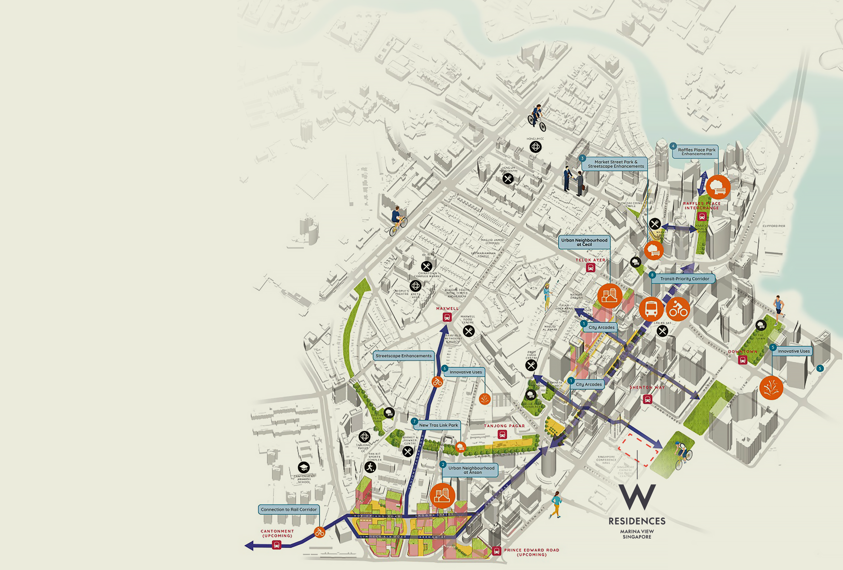 URA Master Plan 2019 Marina Bay Precinct Map